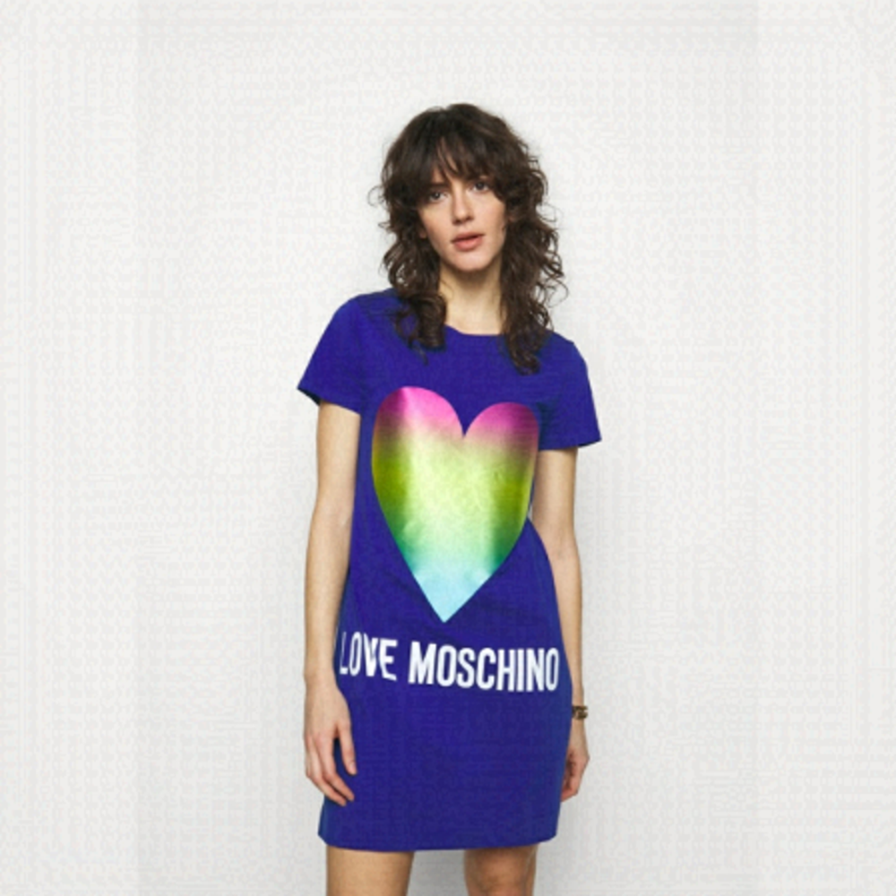 NWT Love Moschino Heart Tshirt Dress